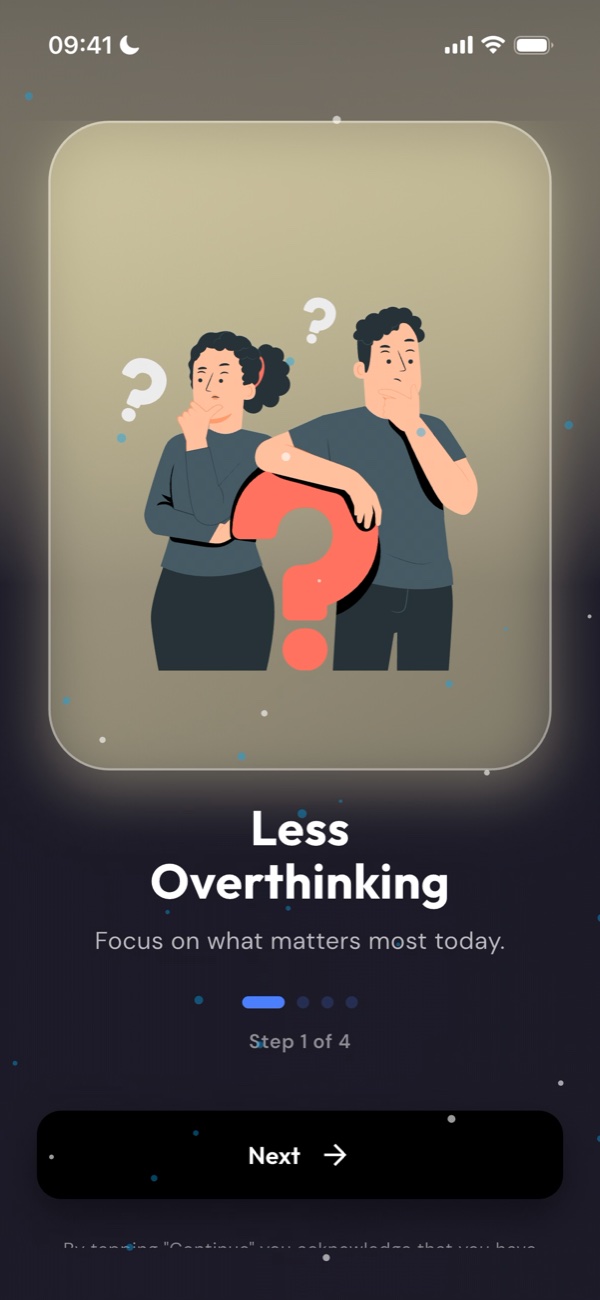 Onboarding: less overthinking, focus on what matters most today